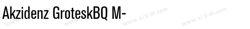 Akzidenz GroteskBQ M字体转换